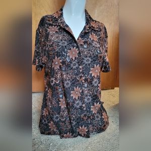 Cool Vintage Button-up Short-sleeved Blouse